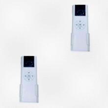 (AC114-01 1 control 2Set) White Multi-Channel Remote Control compatible with TV, Set-Top Box, DVD - Compact & Easy to Use