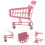 2 Pcs Mini Shopping Cart Trolley Desktop Storage Basket 9
