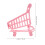 2 Pcs Mini Shopping Cart Trolley Desktop Storage Basket 2