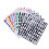 30Feuilles Stickers Alphabet Numéros Pour Décor Bureaux 1