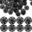 100 Pcs Sew-On Snap Buttons Metal Fasteners For Clothes 2