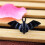 9 Pcs Adjustable Black Plastic Halloween Bat Rings For Kids Adults 11