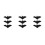9 Pcs Adjustable Black Plastic Halloween Bat Rings For Kids Adults 10