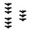9 Pcs Adjustable Black Plastic Halloween Bat Rings For Kids Adults 8