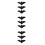 9 Pcs Adjustable Black Plastic Halloween Bat Rings For Kids Adults 9