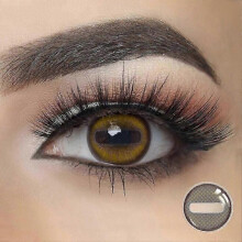 (Goat Eye) 1 Pair White Black Blind Cosplay Contact Lenses Anime Halloween Snake Eye Yearly