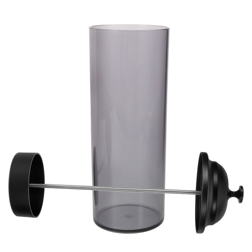 Drinks Straw Dispenser Holder With Reusable Brush Countertop Bucket