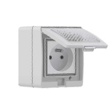 S55 Tpe-fr 16a Outdoor Smart Socket, Ip55 Waterproof Wifi Smart Socket, Compatible with Alexa/Home/ifttt, Remote Control, Voice Control, Time F_Specia