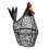 2Pcs Wire Chicken Egg Basket For Kitchen Storage And Organization 2