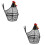 2Pcs Wire Chicken Egg Basket For Kitchen Storage And Organization 8