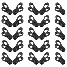 30Pièces Pinces Cintres Noires Ventées Pour Linge Quilts