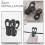30Pièces Pinces Cintres Noires Ventées Pour Linge Quilts 8