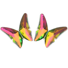 6St Glanzende Strass Applique Vlinders Voor Schoenen En Kleding
