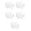 5Pcs Acrylic Letter Holder Wall Mounted Mail Organizer For Office 4