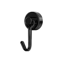 (1pcs, Black) 4/8/10Pcs Heavy Duty Magnetic Hooks Strong Neodymium Magnet Hook Black Silver Swivel Hook Kitchen Refrigerator Hanging Tools