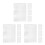 12Pcs Rectangle Aluminum Plates Silver Blank Sheets for DIY Engraving 6