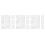 12Pcs Rectangle Aluminum Plates Silver Blank Sheets for DIY Engraving 10