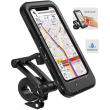KINZON Support Tlphone Moto,Etanche Support Telephone Velo,360Support Smartphone Moto Scooter avec Habillage Pluie Porte Tlphone pour Moto