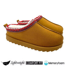 (CAMEL, EU 41 - UK 8) LIVE Ladies Faux Fur Lined Slip-On Outdoor Slippers - Warm and Cozy - Girl, Footwear Comfort Footwear Girl Women Black Walking