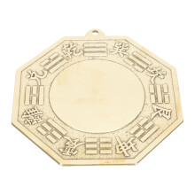 2Pcs Copper Eight Diagrams Mirror Blessing Decor