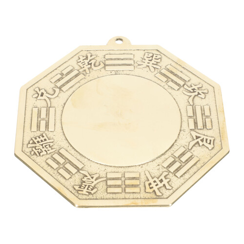 2Pcs Copper Eight Diagrams Mirror Blessing Decor