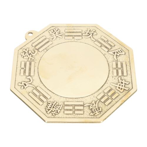 2Pcs Copper Eight Diagrams Mirror Blessing Decor 2