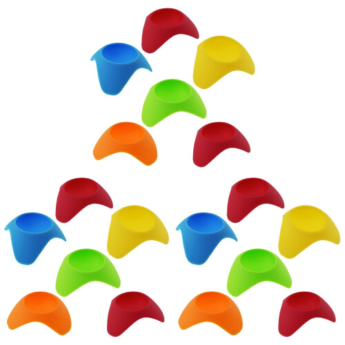 18 Pcs Silicone Egg Cups High Temperature Resistant Dishwasher Safe 1