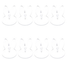 16 Pcs Rabbit Shaped Manicure Stand Nail Art Practice Rack