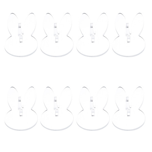 16 Pcs Rabbit Shaped Manicure Stand Nail Art Practice Rack