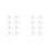 16 Pcs Rabbit Shaped Manicure Stand Nail Art Practice Rack 5