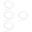 4Pcs Silicone Breast Pump Hose Flange Inserts Transparent 9