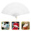 2Pcs Diy Foldable Hand Fan Frame Craft Chinese Style Decorative 11