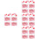 16 Boxes Cork Board Push Pins Heart Shaped Thumbtacks Map Supply 6