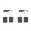 2Pcs Sturdy Black Electric Piano And Drum Damper Pedal 5