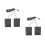 2Pcs Sturdy Black Electric Piano And Drum Damper Pedal 6