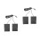 2Pcs Sturdy Black Electric Piano And Drum Damper Pedal 4