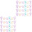 120 Pcs Hollow-Out Paper Clips Colored File Organizer 3