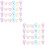120 Pcs Hollow-Out Paper Clips Colored File Organizer 6