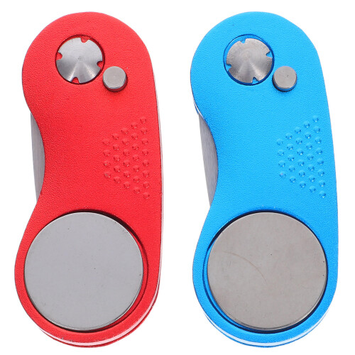 2Pcs Foldable Golf Divot Repair Tool With Ergonomic Handle