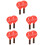 10 Pcs Wooden Badminton Rackets With Short Handle 8