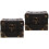 2Pcs Vintage Wooden Treasure Box Keepsake Chest Storage Case 6