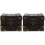 2Pcs Vintage Wooden Treasure Box Keepsake Chest Storage Case 4