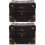 2Pcs Vintage Wooden Treasure Box Keepsake Chest Storage Case 7