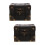 2Pcs Vintage Wooden Treasure Box Keepsake Chest Storage Case 9