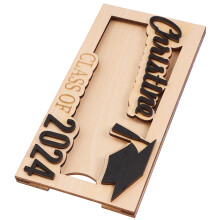 5Pcs Graduation Wood Money Container For Storage