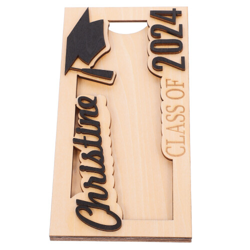 5Pcs Graduation Wood Money Container For Storage 2