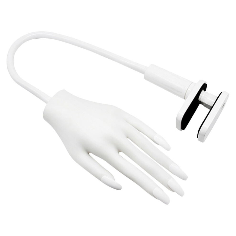 Aboofan Nail Practice Hand Model Reusable Manicure Training Fake Hand
