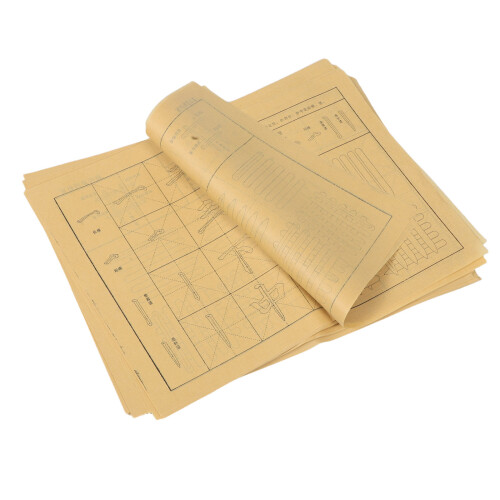 480 Pcs Chinese Calligraphy Paper Sheets For Practice Standard Strokes