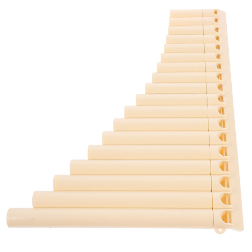 2 Sets Portable 18-Pipe Pan Flute For Beginners (Beige) 1