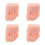 4Pcs Silicone Manicure Practice Foot Model For Acrylic Nail Training Left 10